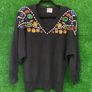 Vintage Sequin Sweater Sz. L